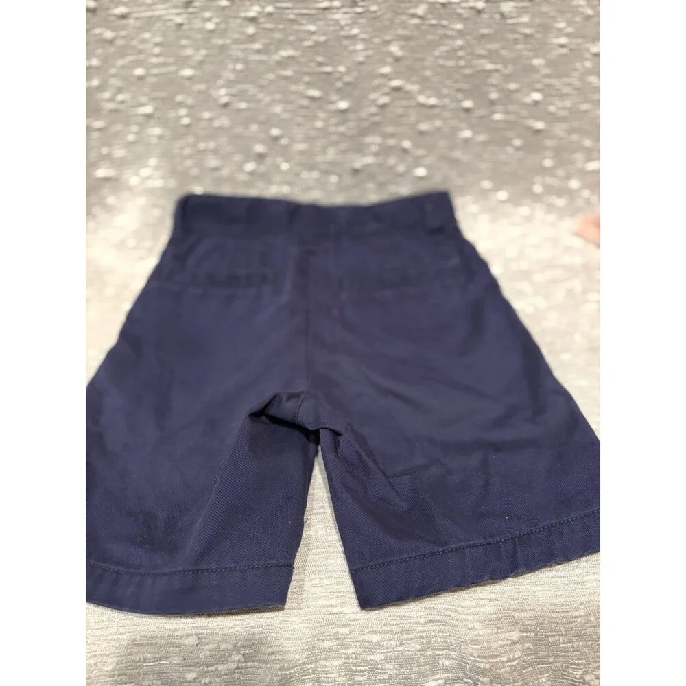 Gymboree Boys Navy Blue Shorts Adjustable Waist Size 4 Prep Fit